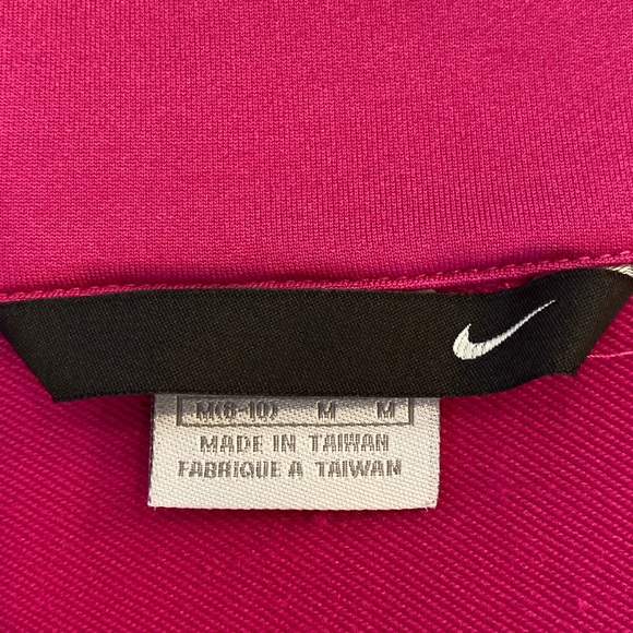 Nike Womens Hot Pink Full Zip Jacket / Track Jacket / Size M / Dri Fit - Picture 9 of 9